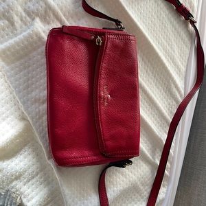 Kate Spade Red Leather Crossbody